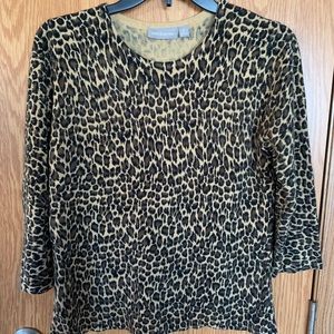 Croft &Barrow leopard print sweater